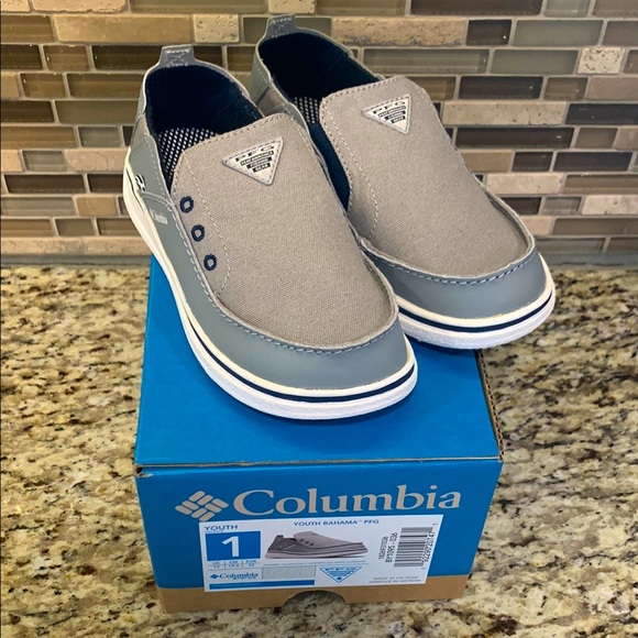 NWT NIB Columbia PFG Boys Shoes - Size 1 Youth - Picture 1 of 3